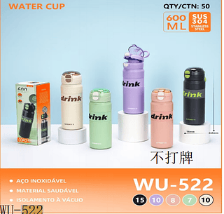 COPO DE VACUO 600ML AÇO INOXIDAVEL