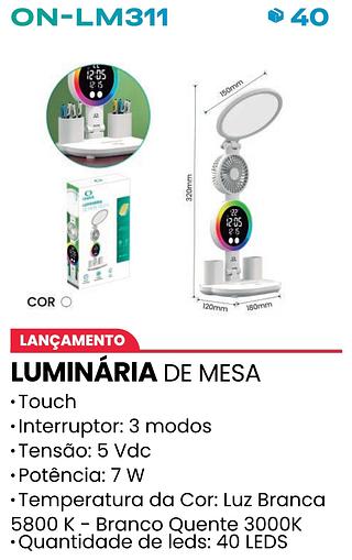 LUMINARIA DE MESA TOUCH ONISTEK